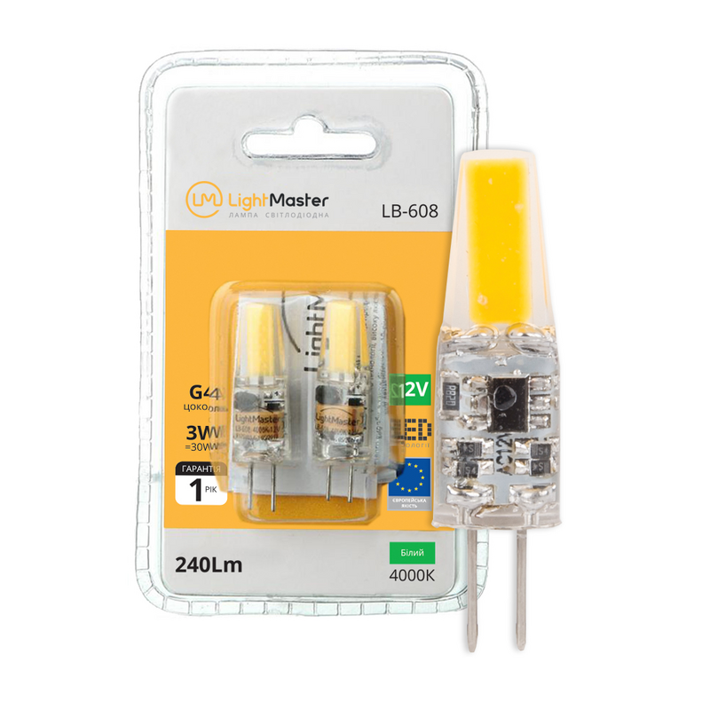 Лампа світлодіодна LightMaster (2000302117961) 3Вт, G4, 4000K